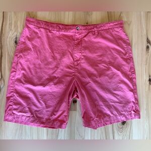Vineyard Vines Breaker Stretch Shorts Mens 42 Flat Front Pink 8.5”